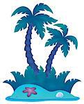 Tropical island theme image 4 - eps10 vector illustration.