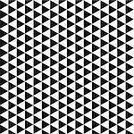 Geometric seamless pattern. Repeatable black and white triangles