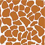 Giraffe skin vector seamless pattern texture. Can be used for wallpaper, web page background, greeting cards, fabric print