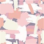 Vector seamless grunge brush pattern in pink shades, abstract trendy background, grunge modern background