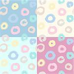 Modern grunge pattern, vector seamless thick brushstrokes pattern in pastel colors, hipster background, grunge pattern