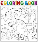 Coloring book dinosaur theme 4 - eps10 vector illustration.