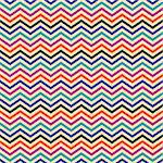 Seamless geometric ethnic zigzag pattern in retro colors