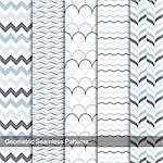 Collection of seamless patterns. Geometric patterns for your design.