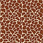 Giraffe skin. Vector seamless pattern. Texture design