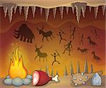 Prehistoric cave thematic image 1 - eps10 vector illustration.