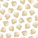 Seamless background with a lot of mushrooms. Vector illustration. Isolated on white background. Clipping paths included.
