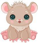 Illustration of very cute hamster