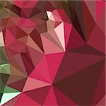 Low polygon style illustration of jazzberry jam purple abstract geometric background.