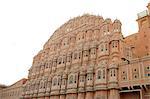 Front of Hawa Mahal "Palace of Winds" in Jaipur, Rajasthan, India
