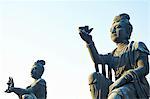 Buddhist statues, Lantau Island, Hong Kong, China