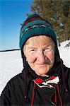 Sweden, Gastrikland, Ockelbo, Portrait of senior woman outdoors