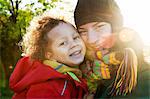 Sweden, Vastra Gotaland, Gothenburg, Portrait of mom with daughter (2-3)