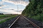 Sweden, Sodermanland, Stigtomta, View of railroad tracks