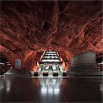 Sweden, Stockholm, View of Radhuset metro station