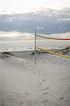 Sweden, Skane, Skanor, Beach volleyball net