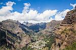 Madeira Island, Curral das freiras, view of the valley and the village