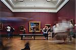 Interior of National Gallery, London, England, UK