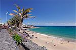 Playa Grande Beach, Puerto del Carmen, Lanzarote, Canary Islands, Spain, Atlantic, Europe