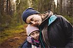 Portrait of mother and daughter