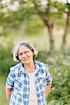 Sweden, Vastra Gotaland, Sandared, Portrait of senior woman