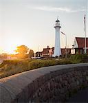 Denmark, Bornholm, Ronne, View of Ronne Lighthouse