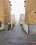 Sweden, Skane, Malmo, Gula Hoja, Residential area in winter