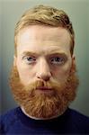 Sweden, Portrait of bearded man