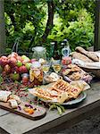 Sweden, Apples, cakes and bread on table