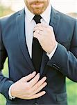 Sweden, Groom adjusting tie