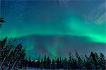 Finland, Lapland, Levi, Aurora borealis