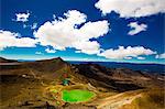 The Emerald Lakes, Tongariro National Park, UNESCO World Heritage Site, North Island, New Zealand, Pacific