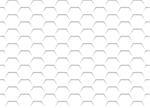 White Honeycomb Grid Texture - Background Illustration, Vector