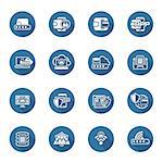 Flat Design Security and Protection Icons Set. Isolated Illustration.