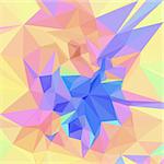 Background with Abstract Low Poly Polygonal Geometrical Pattern. Vector