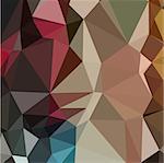 Low polygon style illustration of a butterscotch brown abstract geometric background.