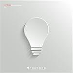 Light bulb icon - vector web illustration, easy paste to any background