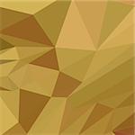 Low polygon style illustration of goldenrod yellow abstract geometric background.