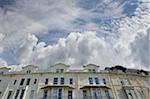 Low Angle View of Seaside Hotels, Weston Super Mare, England, UK