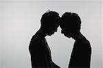 Male couple silhouette
