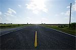 USA, Texas, Anahuac, Clouds on sky over highway