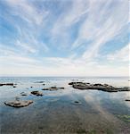 Sweden, Gotland, Ostergarn, Rock formations on coastline