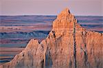 Badlands at dawn, Badlands National Park, South Dakota, United States of America, North America