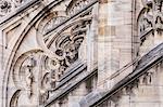 The roof of Duomo di Milano (Milan Cathedral), Milan, Lombardy, Italy, Europe