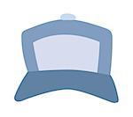 Blue baseball cap isolated on white and baseball cap vector. Sport baseball cap and baseball cap fashion clothing hat. Teenager baseball cap textile blank sport cotton uniform casual template side.