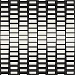 Vector Seamless Black And White Rectangle Halftone Geometric Pattern. Abstract Geometric Background Design