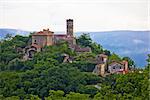 Village of Zavrsje in green landscape, Istria, Croatia