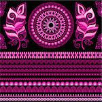 Vector seamless ethnic pattern, elements can be used separately