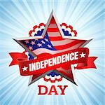 The fourth of July, American Independence Day background vector