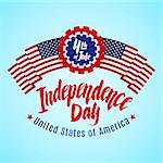 The fourth of July, American Independence Day background vector
